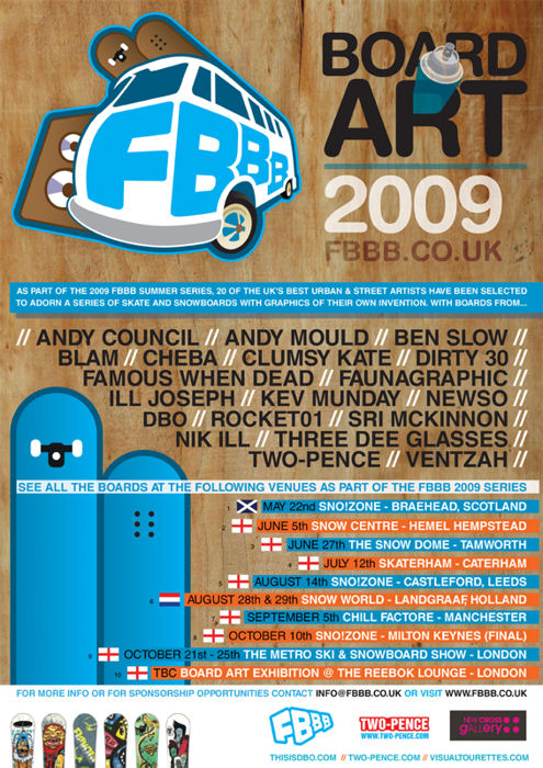 Tour dates and venues for the FBBB series 2009 Tour dates and venues for the FBBB series 2009