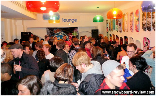 The Reebok Lounge in full flow