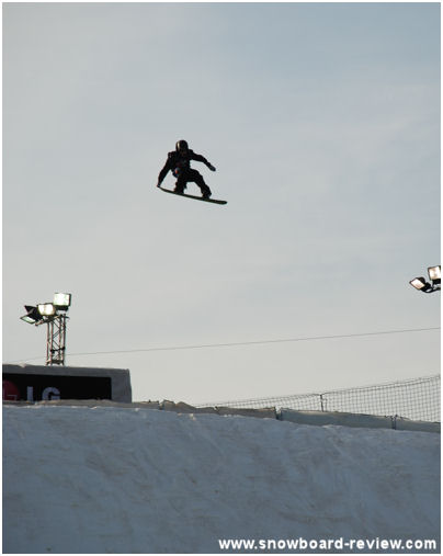 A moment of calm mid air before the FIS tours bumpiest run out