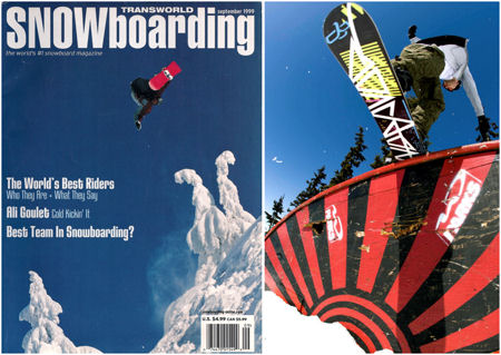 Yep Max can ride! Transworld cover in 1999 and a tasty frontside on a rainbow rail on the Live series.