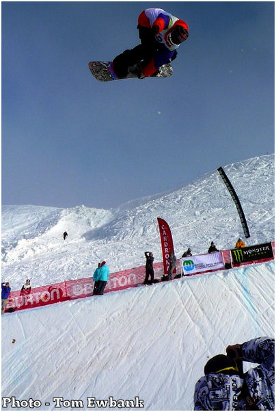 Some of the competitors parachuted into the event... this rider forgot his parachute