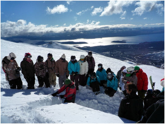 Avalanche avoidance lesson in full flow