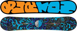 BURTON WHAMMY BAR Snowboard 150 Pink Floyd + Burton Mission EST